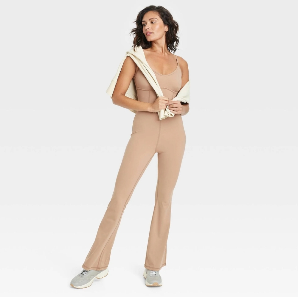 JoyLab Nude/Tan Jumpsuit XL NWT